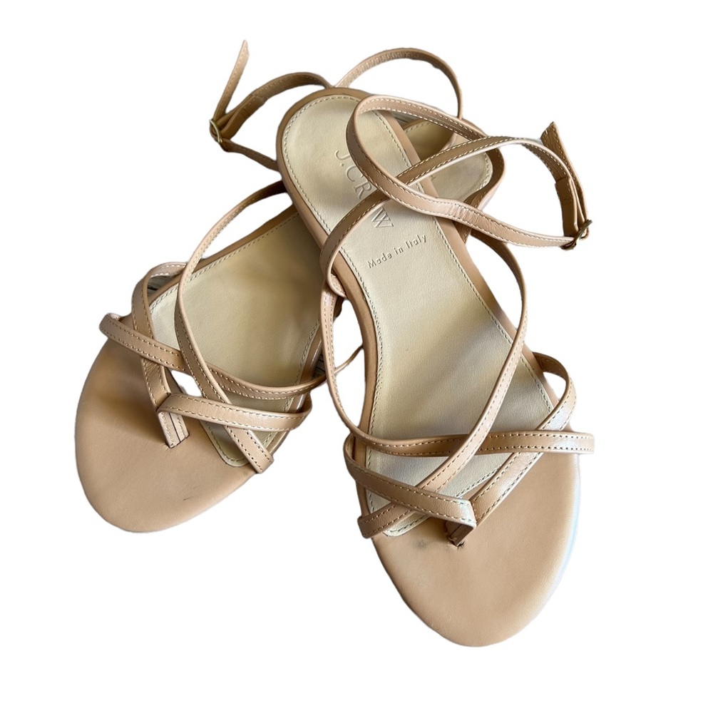 J Crew Pilar Strappy Sandals in Pecan Style 68892 Sz 6